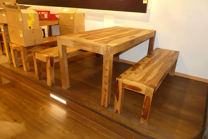 KARE Design - Tisch mit 2x Bank Maße in cm ca. 160 x 81 x 76